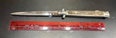 Vintage Falcon 13” Lockback Stiletto, Stag Scales