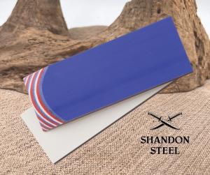 Rough Rider Custom Shop Knife Making Scales Red Blue & White Two Slab Set 1648