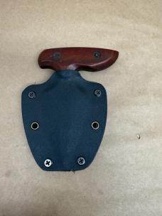 Push Knife and Sheath Signed