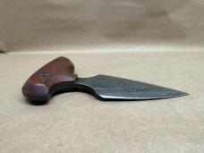 Push Knife and Sheath Signed