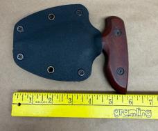 Push Knife and Sheath Signed