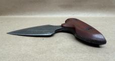 Push Knife and Sheath Signed