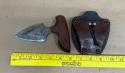 Push Knife and Sheath Signed