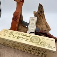 Case XX USA USMC Marine Corps Bowie Combat Survival Hunting Hunter Knife /Sheath