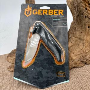 Gerber Moment Folding Knife 35quot 5CR15mov SS Drop Point Blade Rubber Handle NIB