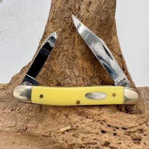 Case XX 03244 Half Stockman Knife, 1985, Smooth Yellow Composite Handles (34)