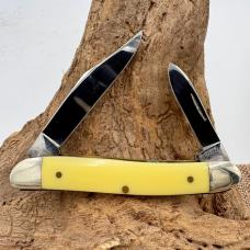 Case XX 03244 Half Stockman Knife, 1985, Smooth Yellow Composite Handles (34)