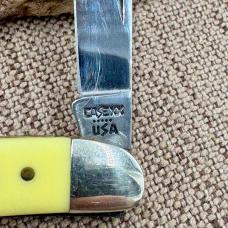Case XX 03244 Half Stockman Knife, 1985, Smooth Yellow Composite Handles (34)
