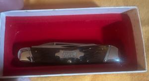 1990 Case Tested XX 630109 Bow Tie Badge Whittler. 3 Blade w/Copy of COA. Mint Condition!