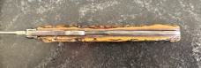 Antique J Lingard Pea Croft Sheffield England Folding Knife, Beautiful Stag 