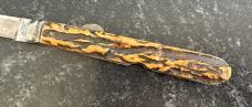Antique J Lingard Pea Croft Sheffield England Folding Knife, Beautiful Stag 