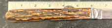 Antique J Lingard Pea Croft Sheffield England Folding Knife, Beautiful Stag 