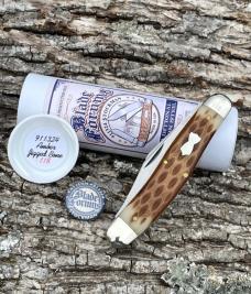 GEC ** BLADE FORUMS 911324 AMBER JIGGED BONE STOCKMAN
