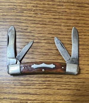 USED OLD JOHN PRIMBLE BELKNAP HARDWARE & MFG CO 4 BLADE CONGRESS POCKET KNIFE