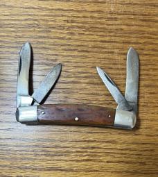 USED OLD JOHN PRIMBLE BELKNAP HARDWARE & MFG CO 4 BLADE CONGRESS POCKET KNIFE