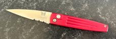 Benchmade Spike Switchblade Knife, Model 1000S, Red Handles, Unused