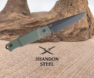 Ka-Bar Apex Green GFN D2 Steel Clip Point Fixed Blade Knife w/ Sheath 5500