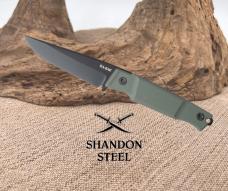 Ka-Bar Apex Green GFN D2 Steel Clip Point Fixed Blade Knife w/ Sheath 5500