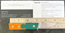 Delta Z California Legal Switchblade Knife, Unused