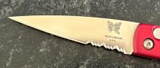 Benchmade Spike Switchblade Knife, Model 1000S, Red Handles, Unused