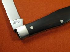 Titusville Cutlery Gaboon Ebony Wood Lexingtonian Coffin Jack Knife Super Rare 1 of 15 COA USA Made