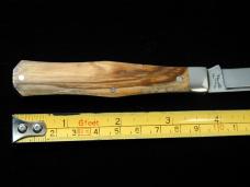 Titusville Cutlery Holy Land Olive Wood Lexingtonian Coffin Jack Knife Rare 1 of 15 COA USA Made