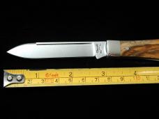 Titusville Cutlery Holy Land Olive Wood Lexingtonian Coffin Jack Knife Rare 1 of 15 COA USA Made