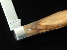 Titusville Cutlery Holy Land Olive Wood Lexingtonian Coffin Jack Knife Rare 1 of 15 COA USA Made