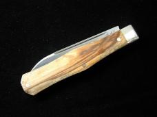 Titusville Cutlery Holy Land Olive Wood Lexingtonian Coffin Jack Knife Rare 1 of 15 COA USA Made