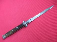 Vintage "ROSTFREI" Italian 11" HORN KRISS Stiletto Switchblade Knife.