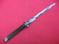 Vintage "ROSTFREI" Italian 11" HORN KRISS Stiletto Switchblade Knife.