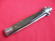 Vintage "ROSTFREI" Italian 11" HORN KRISS Stiletto Switchblade Knife.