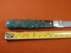 Titusville Cutlery Green Maple Burl Wood Lexingtonian Coffin Jack Knife Rare 1 of 15 COA USA Made