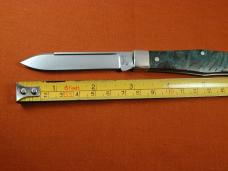 Titusville Cutlery Green Maple Burl Wood Lexingtonian Coffin Jack Knife Rare 1 of 15 COA USA Made