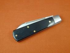 Beaver Falls Cutlery Smooth Ebony Wood Jack Knife from Cooper Cutlery Made in USA EBONY