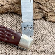 Case XX Knives Slimline Trapper Jigged Brown Delrin Stainless Pocket Knife (25)