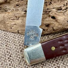 Case XX Knives Slimline Trapper Jigged Brown Delrin Stainless Pocket Knife (25)