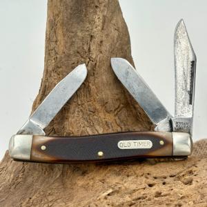 Schrade USA 8OT Vintage 3 Blade Folding Stockman Pocket Knife Good Snap (48)