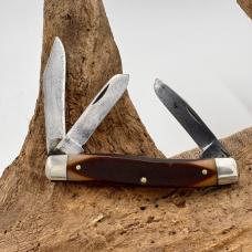 Schrade USA 8OT Vintage 3 Blade Folding Stockman Pocket Knife Good Snap (48)