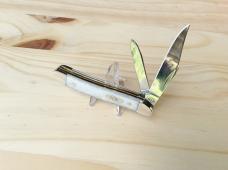 Case Cutlery Medium Texas Jack Smooth White Natural Bone Folding Knife - New