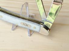 Case Cutlery Medium Texas Jack Smooth White Natural Bone Folding Knife - New
