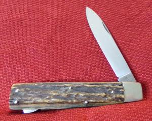 FREE SHIPPING VINTAGE JA HENCKELS OLD STYLE LOCKBACK GENUINE STAG CHECK OR MONEY ORDER