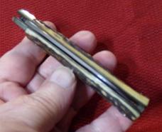 FREE SHIPPING VINTAGE JA HENCKELS OLD STYLE LOCKBACK  GENUINE STAG CHECK OR MONEY ORDER