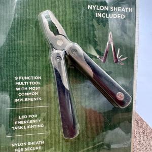 Coleman Porter WD012 Black Folding Multi Tool With Sheath Pliers Knife Saw NIB