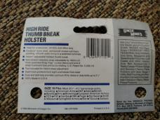 Uncle Mikes 7115-1 RH High Ride Thumb Break Holster for 3 3/4-4 1/2 Barrel Large Autos
