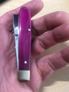 German Boker Purple Smooth Bone Razor Jack 