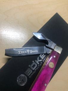 German Boker Purple Smooth Bone Razor Jack 