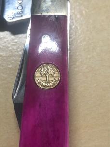 German Boker Purple Smooth Bone Razor Jack 