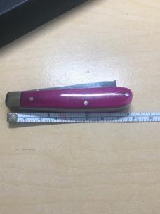 German Boker Purple Smooth Bone Razor Jack 