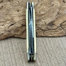 Sears Stockman USA 95303 Vintage Pocket Knife 3 Carbon Steel Blades Delrin (113)